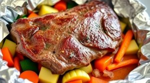 Запеченная говядина с овощами в фольге: пошаговое руководство.