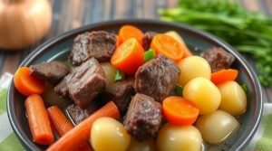 Говядина с морковью и картофелем в горшочке: пошаговое руководство.