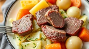 Говядина с квашеной капустой и картофелем: пошаговый рецепт.