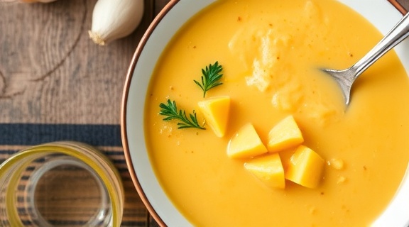 Пошаговый рецепт супа из кукурузы с картофелем и сливками.