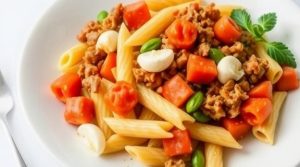 Запеканка из макарон с мясом и овощами: пошаговый рецепт.