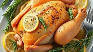 Запеченная курица с лимоном и розмарином: пошаговое руководство.