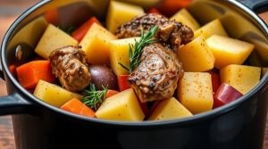 Баранина с картофелем и специями в горшочке: пошаговое руководство.
