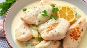 Курица в сливочном соусе с гречкой: пошаговый рецепт.