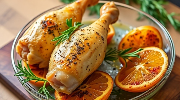 Запеченные куриные ножки с травами: пошаговое руководство.