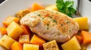 Тушеная индейка с тыквой и картофелем: пошаговое руководство.