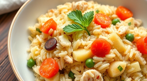Ризотто с курицей и овощами: пошаговый рецепт.