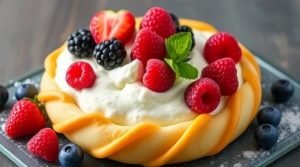 Как сделать “Пирожное с кремом из маскарпоне” и ягодами: пошаговая инструкция.