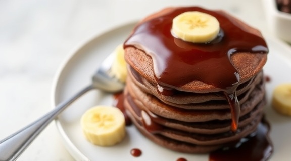 Как сделать “Шоколадные блинчики” с бананами: пошаговая инструкция.