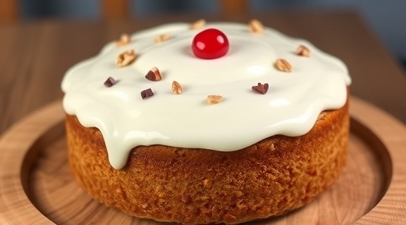 Пошаговый рецепт “Торт с орехами” и сметанным кремом.