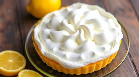 Пошаговый рецепт “Тарт с лимоном” и безе.