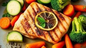 Запеченные овощи с рыбой и специями: пошаговое руководство.