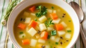 Пошаговый рецепт супа с кабачками и пряностями.