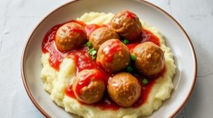 Фрикадельки с картофельным пюре: пошаговый рецепт.