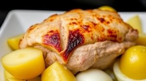 Свинина с картофелем и репчатым луком в рукаве: пошаговое руководство.