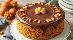 Как приготовить “Медово-ореховый торт” с шоколадным кремом: пошаговая инструкция.