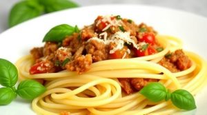 Спагетти с мясным соусом и базиликом: пошаговый рецепт.