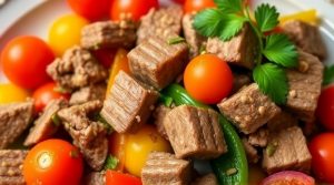 Говядина с перцем и томатами: пошаговый рецепт.