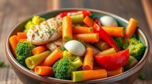 Тушеные овощи с куриным филе и пряностями: пошаговое руководство.