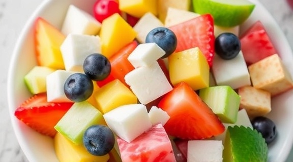 Как сделать “Фруктовый салат” с йогуртовой заправкой: пошаговая инструкция.