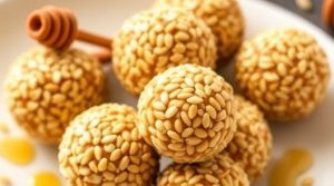 Как приготовить “Шарики из кунжута” с медом: пошаговая инструкция.