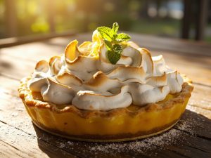 Пошаговый рецепт “Пирога с лимоном” и меренгой.