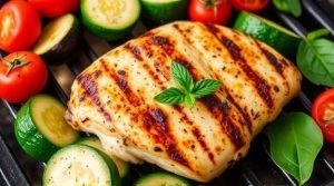 Куриное филе с овощами на гриле: пошаговое руководство.
