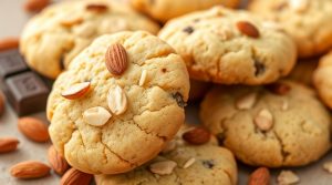 Пошаговый рецепт “Миндальных печений” с шоколадом.