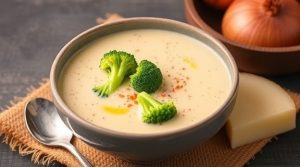 Пошаговый рецепт крем-супа из брокколи с пармезаном.