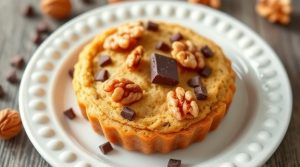 Пошаговый рецепт “Пирожного с черным шоколадом” и грецкими орехами.