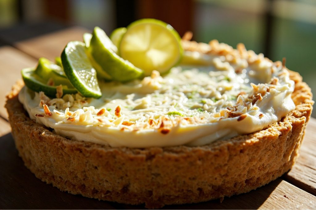 Пошаговый рецепт Кокосового пирога с лаймом.