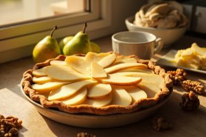 Пошаговый рецепт Песочного печенья с ягодами и кремом.