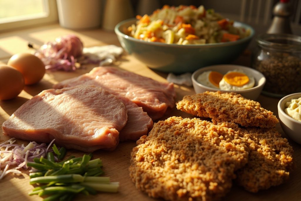 Котлеты из свинины с картофельным салатом: пошаговое руководство.