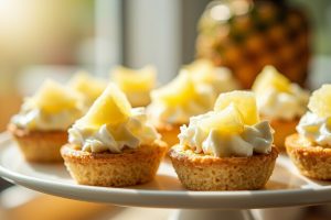 Как сделать Пирожные с кокосовым муссом и ананасом: пошаговая инструкция.