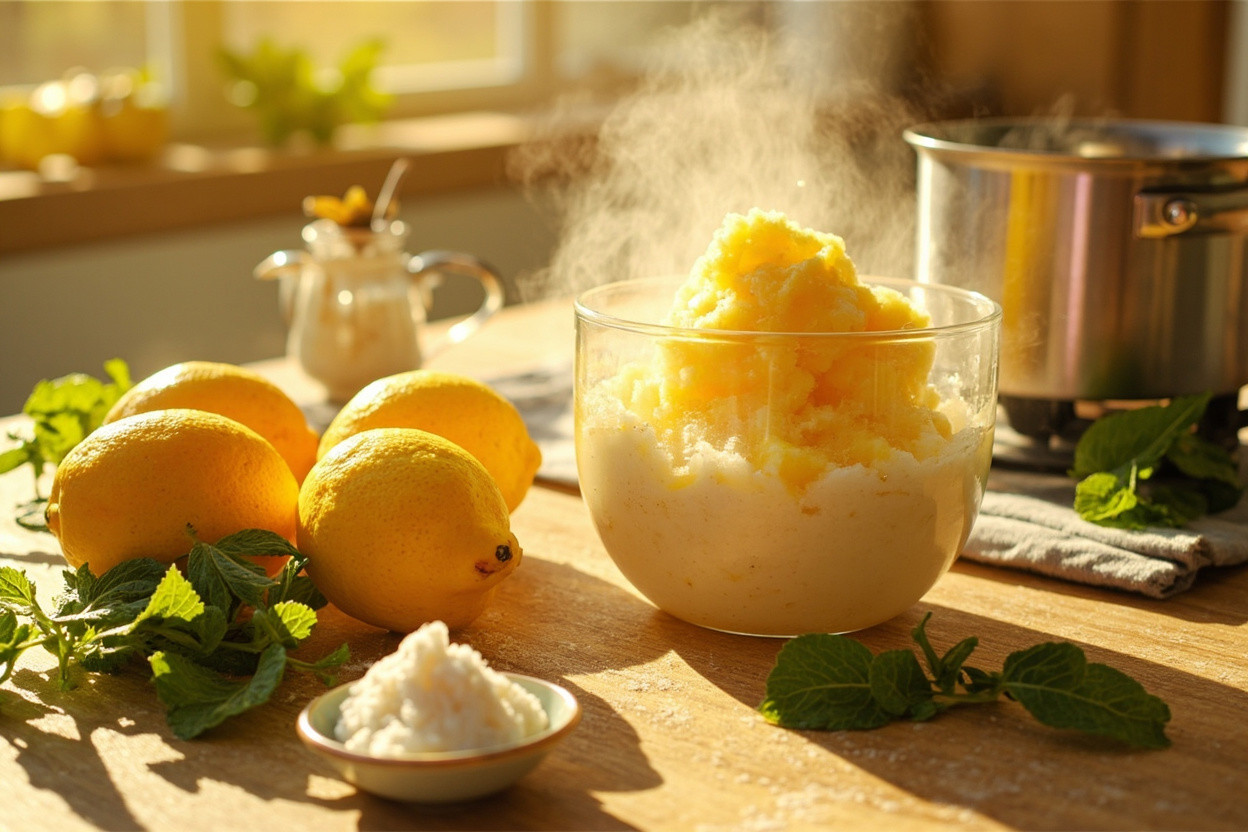 Как приготовить Лимонный сорбет с мятой: пошаговая инструкция.