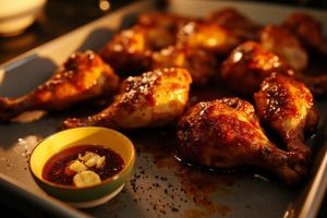 Запеченные куриные ножки с медом и соевым соусом: пошаговый рецепт.