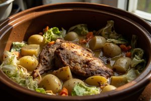 Свинина с картошкой и капустой в горшочке: пошаговое руководство.