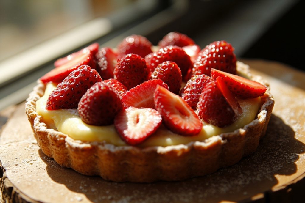 Как приготовить Клубничный тарт с заварным кремом: пошаговая инструкция.