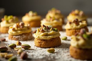 Пошаговый рецепт Пирожного с фисташками и белым шоколадом.