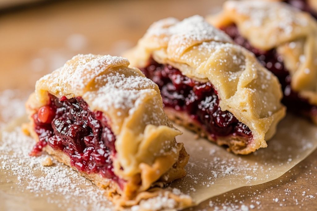 Как приготовить Вишневый штрудель с ванильным мороженым: пошаговая инструкция.