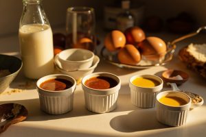 Пошаговый рецепт Карамельного пудинга с морской солью.