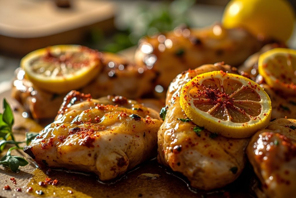 Курица в лимонно-чесночном маринаде на гриле: пошаговый рецепт.