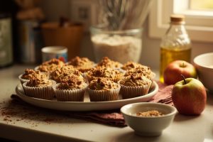 Как сделать Яблочные кексы с корицей: пошаговая инструкция.