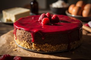 Как приготовить Шоколадный чизкейк с малиновым соусом: пошаговая инструкция.