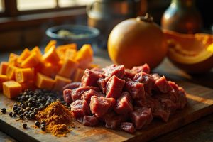 Говядина с тыквой и специями: пошаговое руководство.