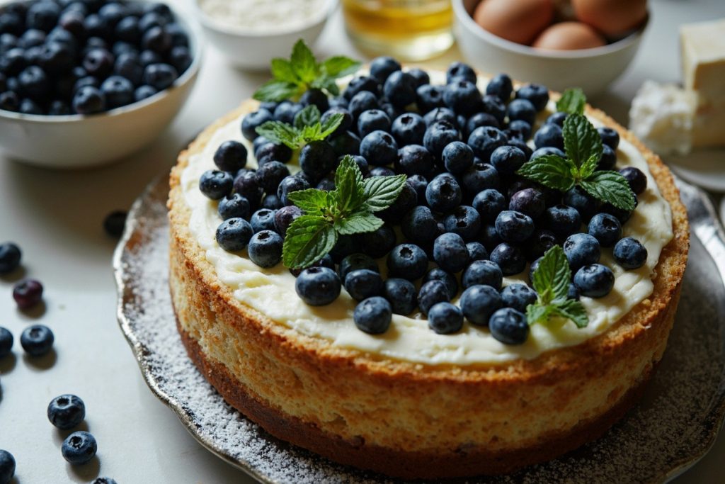 Как сделать Торт с черникой и сливочным сыром: пошаговая инструкция.