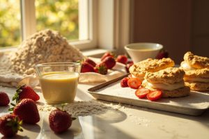 Как сделать Пирожные с заварным кремом и клубникой: пошаговая инструкция.