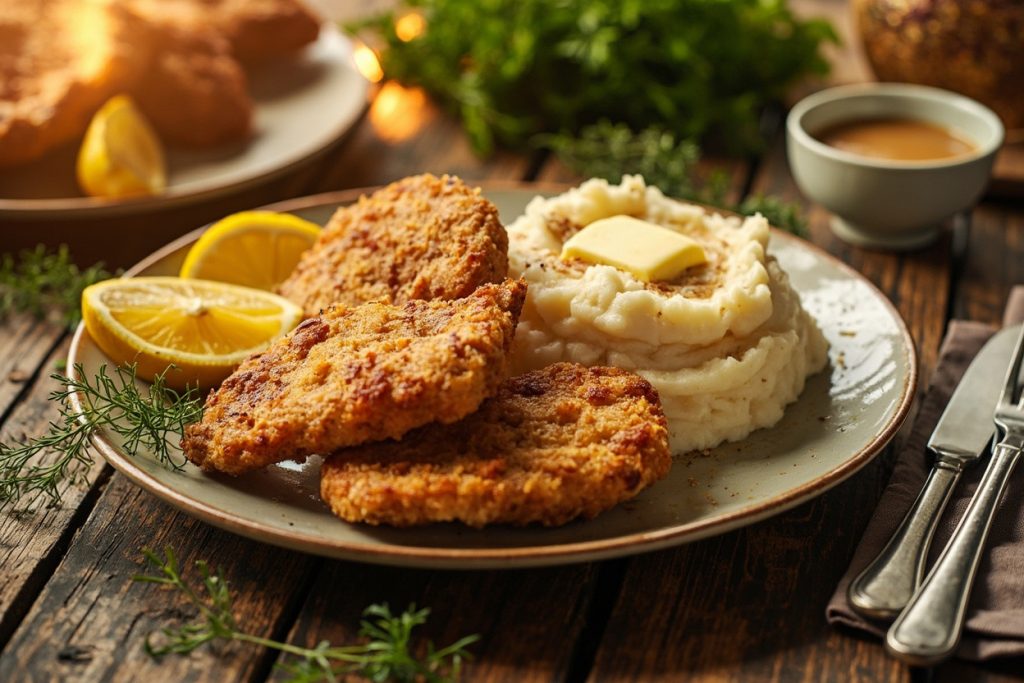 Куриные котлеты с картофельным пюре: пошаговый рецепт.