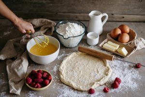 Пошаговый рецепт Пирожного с малиной и белым шоколадом.