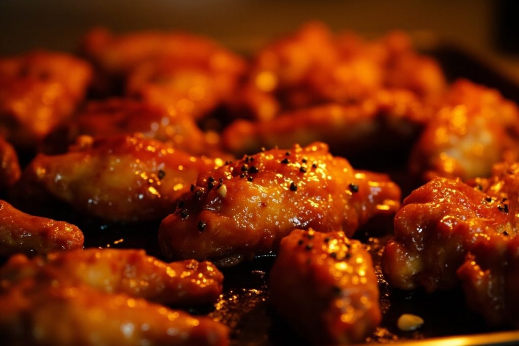 Куриные крылышки, запеченные с медом и соевым соусом: пошаговый рецепт.